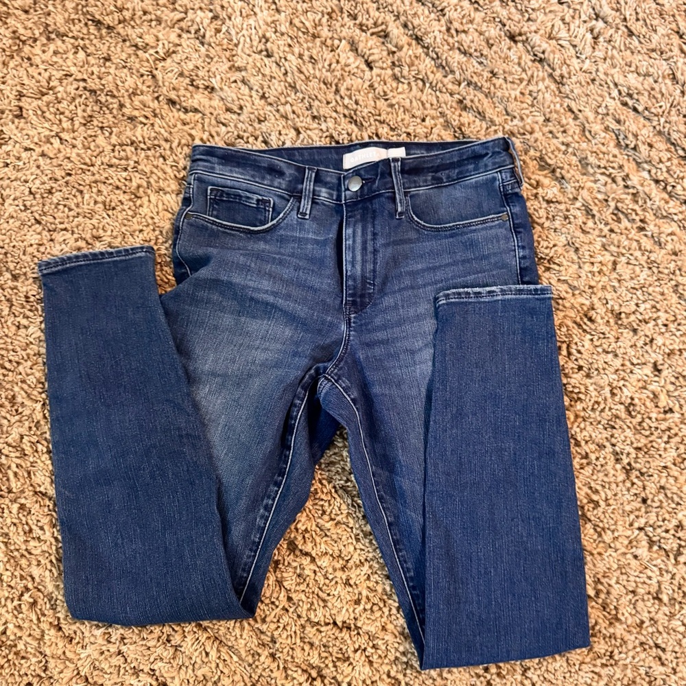 Athleta Sculptek Skinny Jeans Size 8 Stretch Sculpting Denim